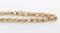 Златен синджир от бяло и жълто злато  С0017 - ширина 7 мм., дължина  46 см.