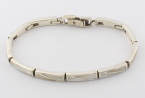 Сребърна гривна със седеф SGR0023
