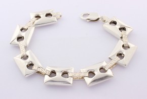 Сребърна гривна SGR0058